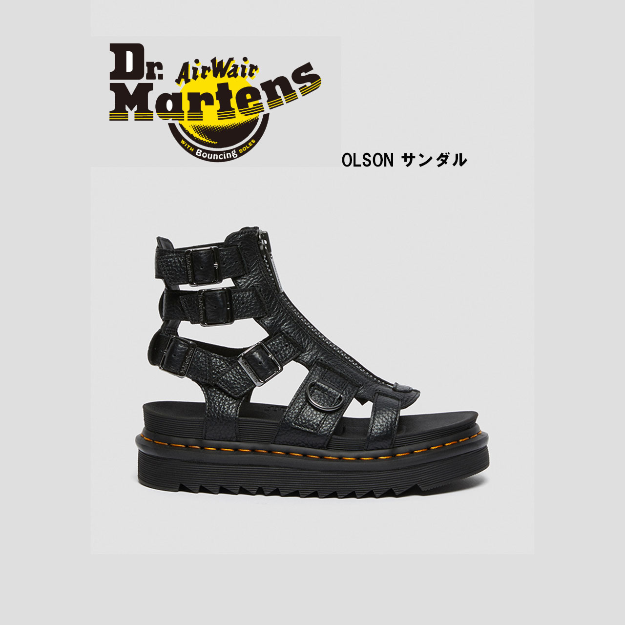 ドクターマーチン Dr.Martens マーチン OLSON サンダル ジッパー