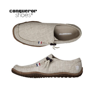 コンカラー conqueror オアシス ヘンプ メンズ スリッポン リゾート