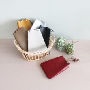 レシピ 日本製 バック 小物ポーチ B-01 柔らかい革製 バッグインバッグ