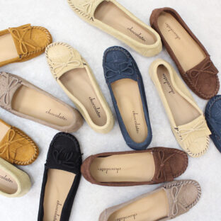 日本製 モカシン フリンジ シューズ ローヒール ぺたんこ 柔らかい 痛くない