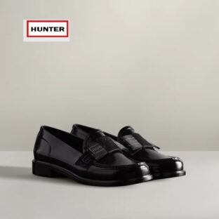 ハンター HUNTER レディース リファインド ボウ グロス ペニーローファー